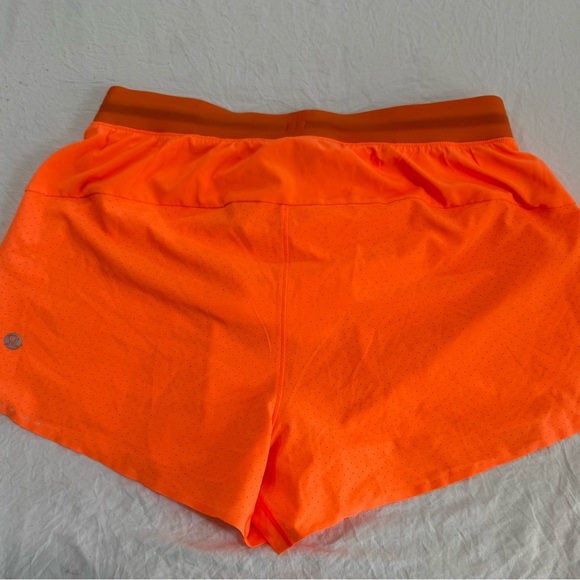 Lululemon Athletica Bright Orange Athletic Shorts - Picture 2 of 5